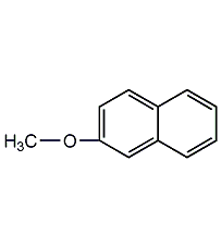 2-Methoxynaphthalene Structural Formula