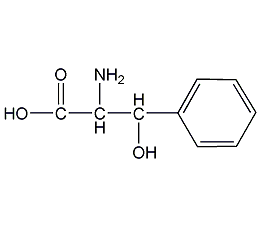 DL-β-phenylserine structural formula