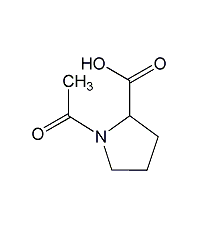 N-acetyl-L-proline structural formula