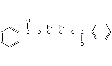 Ethylene benzoate structural formula