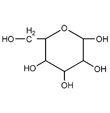 Glucose, monohydrate structural formula