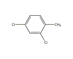 2,4-Dichlorotoluene Structural Formula
