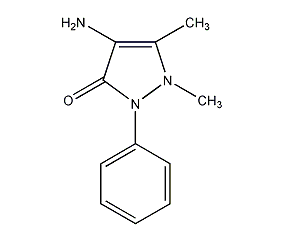 4-aminoantipyrine structural formula